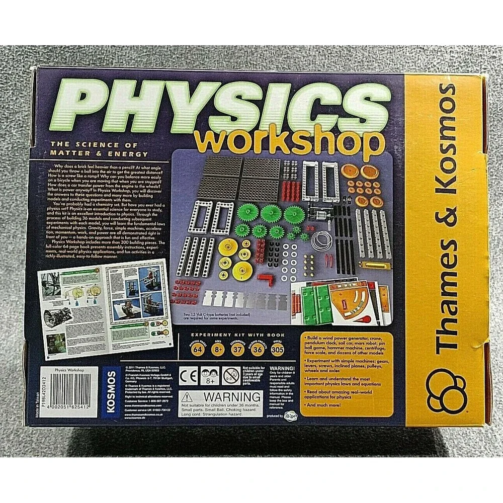 Thames & Kosmos Physics Workshop Educational Science Do It Yourself Kit INCOMPLE